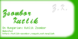 zsombor kutlik business card